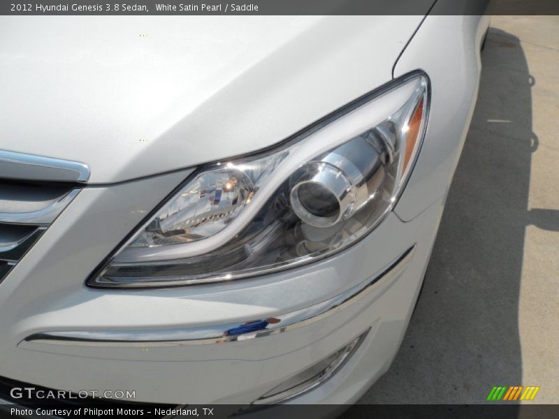White Satin Pearl / Saddle 2012 Hyundai Genesis 3.8 Sedan