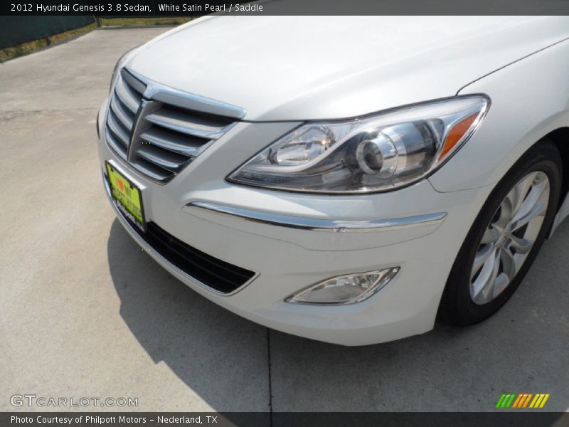 White Satin Pearl / Saddle 2012 Hyundai Genesis 3.8 Sedan
