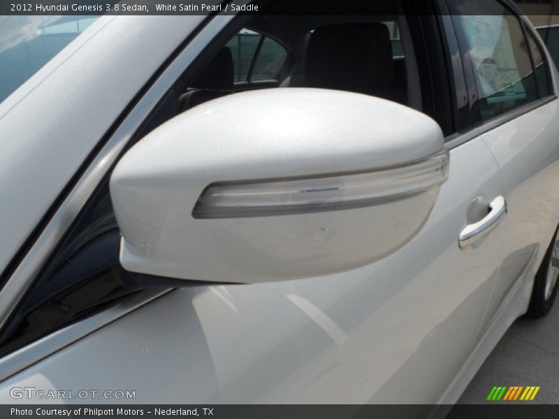 White Satin Pearl / Saddle 2012 Hyundai Genesis 3.8 Sedan