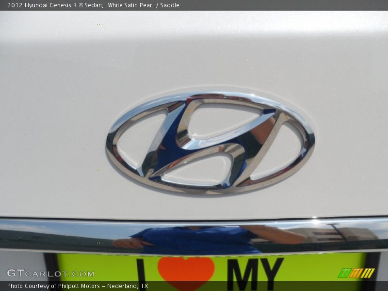 White Satin Pearl / Saddle 2012 Hyundai Genesis 3.8 Sedan