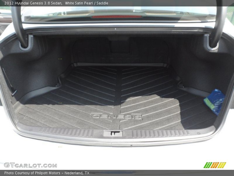  2012 Genesis 3.8 Sedan Trunk