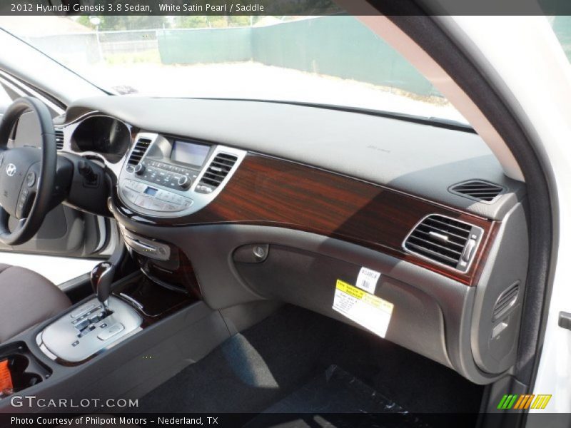 White Satin Pearl / Saddle 2012 Hyundai Genesis 3.8 Sedan