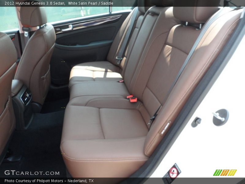  2012 Genesis 3.8 Sedan Saddle Interior