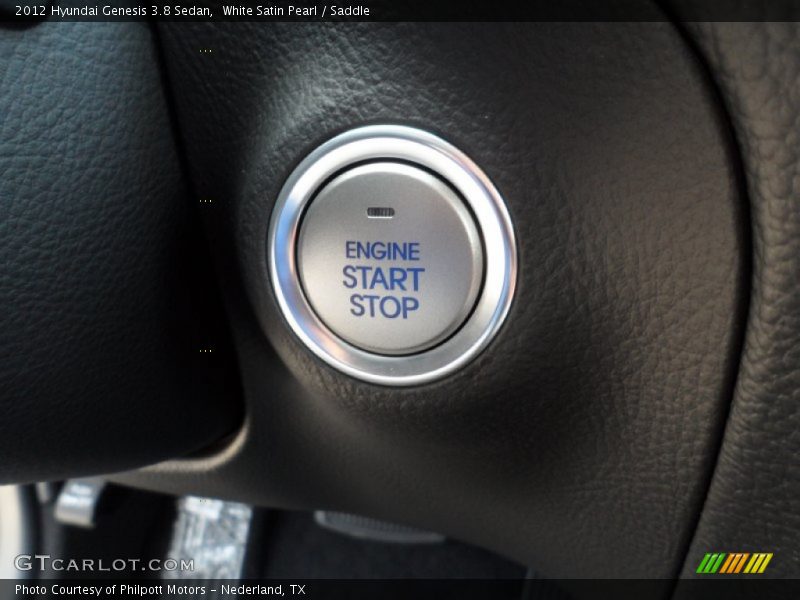 White Satin Pearl / Saddle 2012 Hyundai Genesis 3.8 Sedan