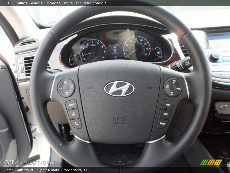  2012 Genesis 3.8 Sedan Steering Wheel