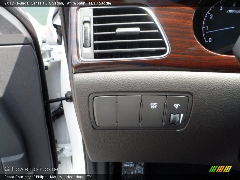 White Satin Pearl / Saddle 2012 Hyundai Genesis 3.8 Sedan