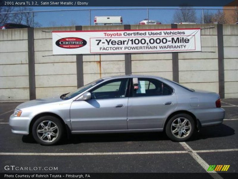 Satin Silver Metallic / Ebony 2001 Acura TL 3.2