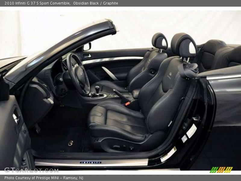  2010 G 37 S Sport Convertible Graphite Interior