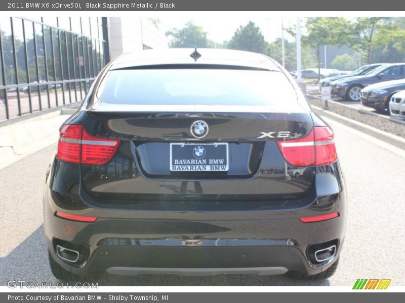 Black Sapphire Metallic / Black 2011 BMW X6 xDrive50i