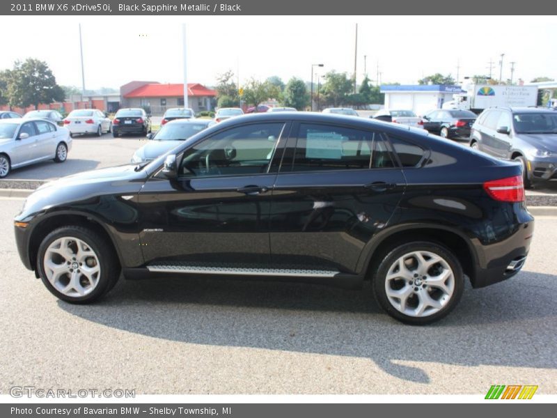 Black Sapphire Metallic / Black 2011 BMW X6 xDrive50i