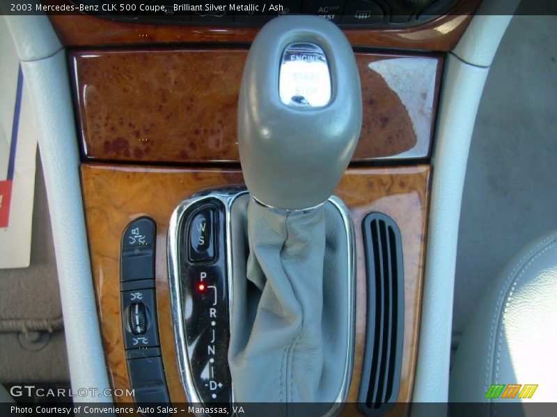 Brilliant Silver Metallic / Ash 2003 Mercedes-Benz CLK 500 Coupe