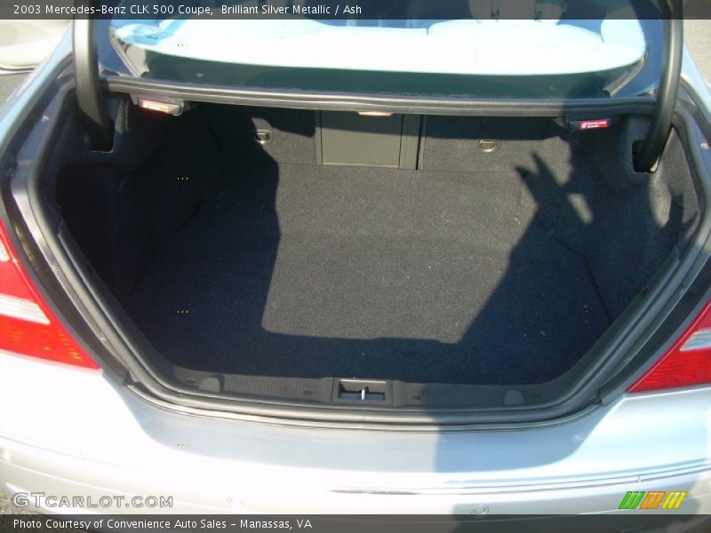 Brilliant Silver Metallic / Ash 2003 Mercedes-Benz CLK 500 Coupe