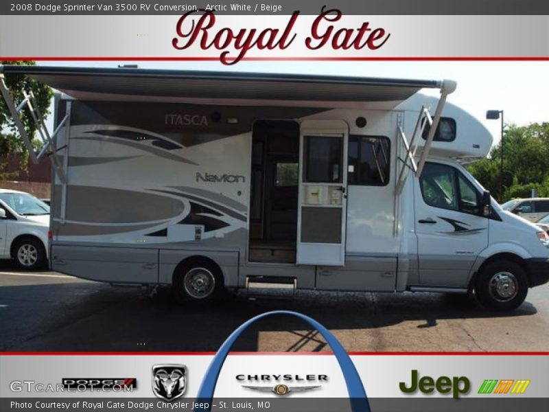 Arctic White / Beige 2008 Dodge Sprinter Van 3500 RV Conversion