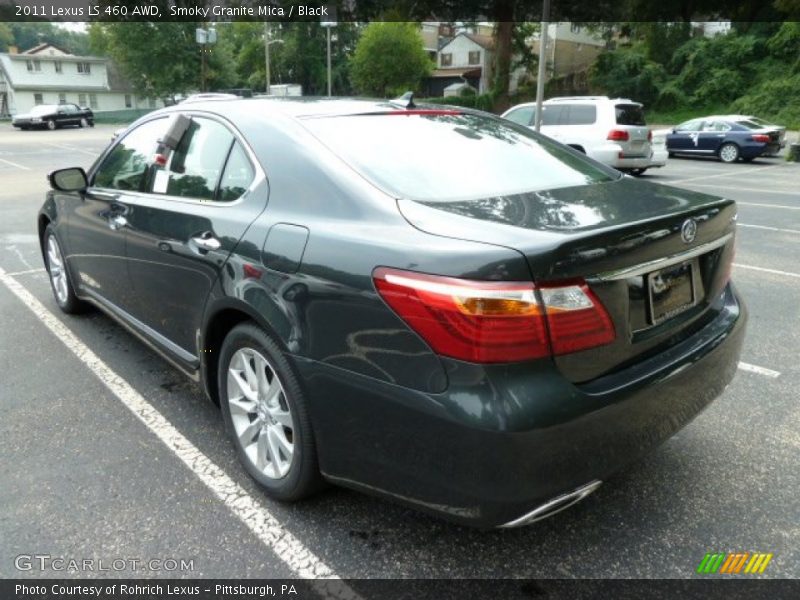 Smoky Granite Mica / Black 2011 Lexus LS 460 AWD