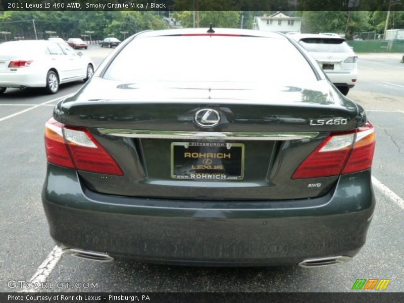 Smoky Granite Mica / Black 2011 Lexus LS 460 AWD