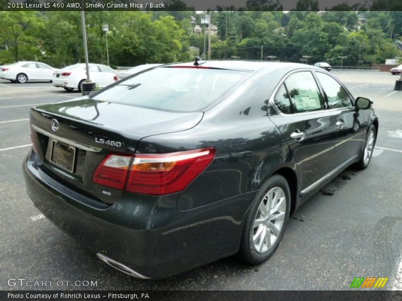 Smoky Granite Mica / Black 2011 Lexus LS 460 AWD