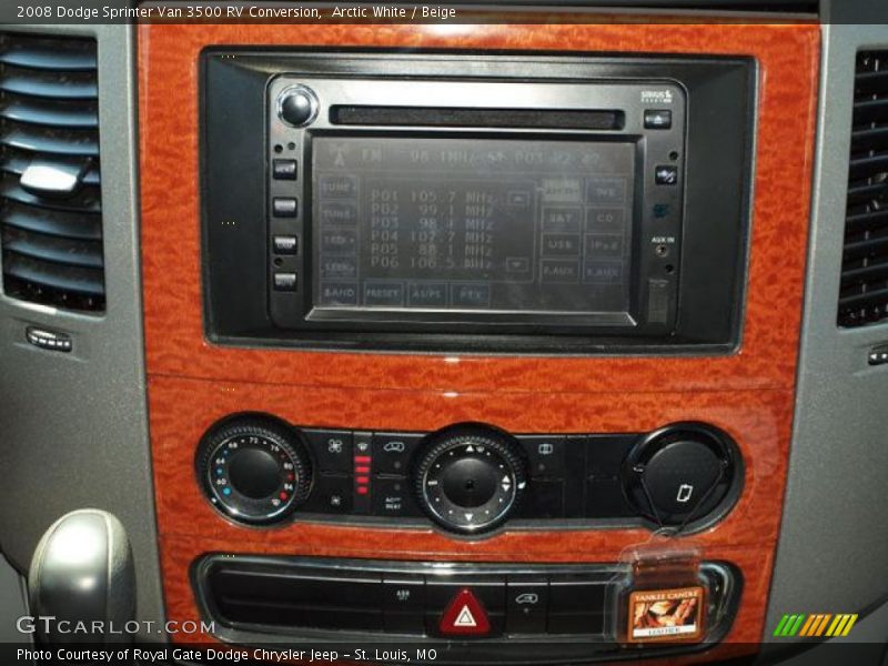 Controls of 2008 Sprinter Van 3500 RV Conversion