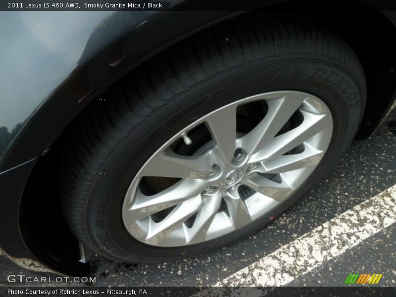 Smoky Granite Mica / Black 2011 Lexus LS 460 AWD