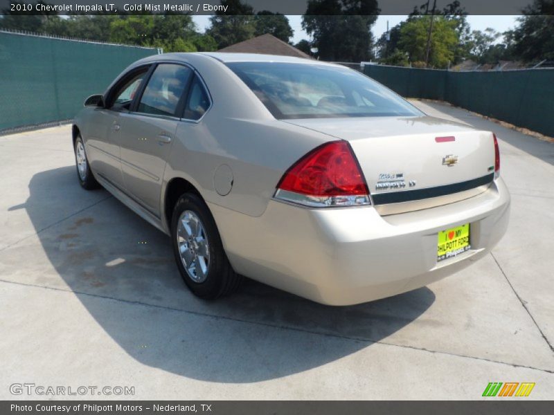 Gold Mist Metallic / Ebony 2010 Chevrolet Impala LT