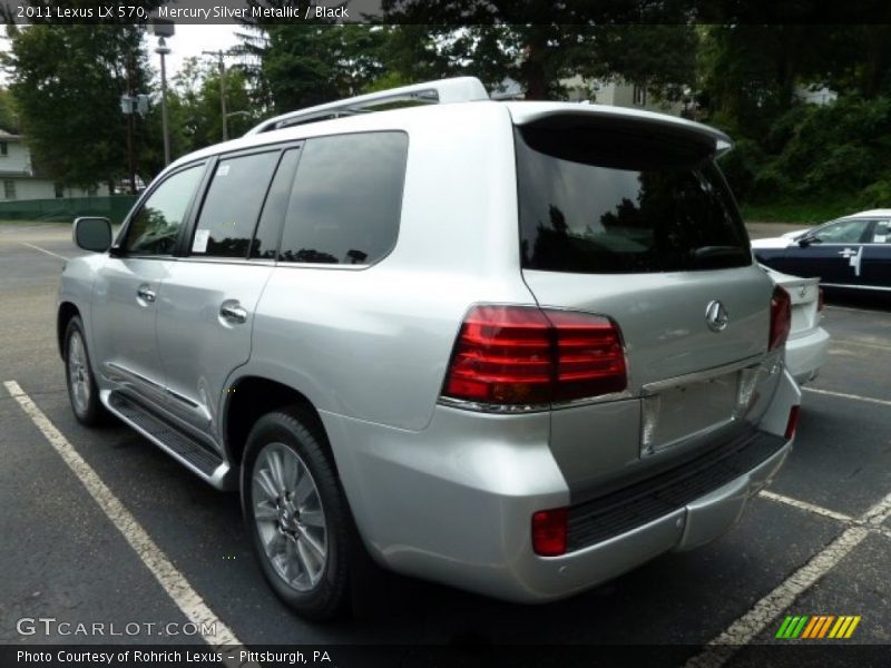 Mercury Silver Metallic / Black 2011 Lexus LX 570