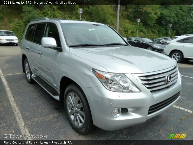 Mercury Silver Metallic / Black 2011 Lexus LX 570