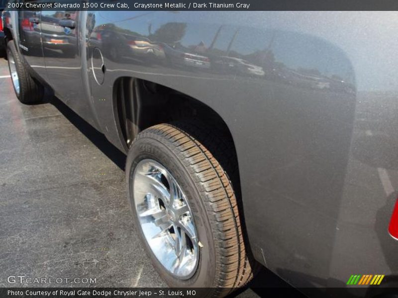 Graystone Metallic / Dark Titanium Gray 2007 Chevrolet Silverado 1500 Crew Cab