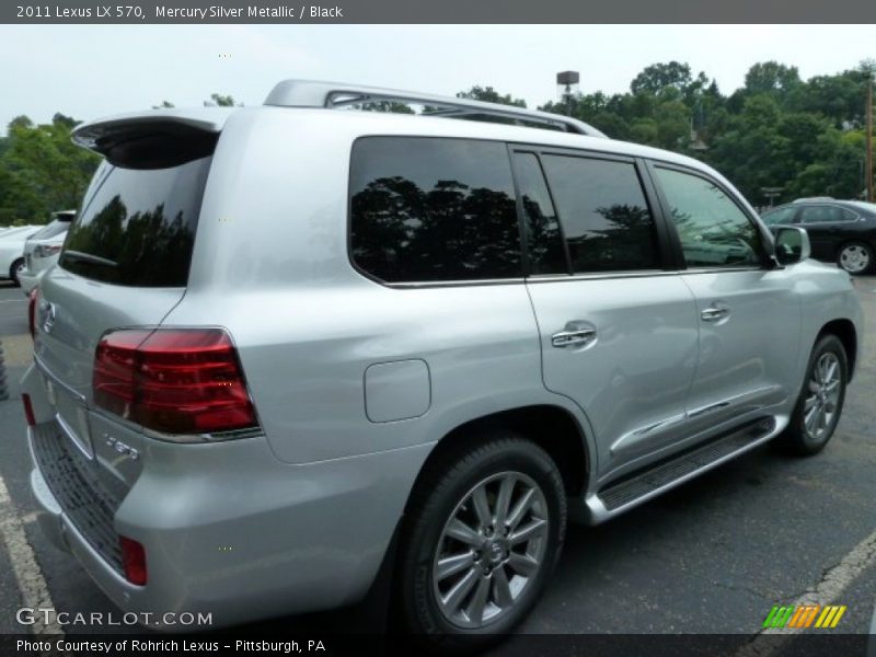 Mercury Silver Metallic / Black 2011 Lexus LX 570