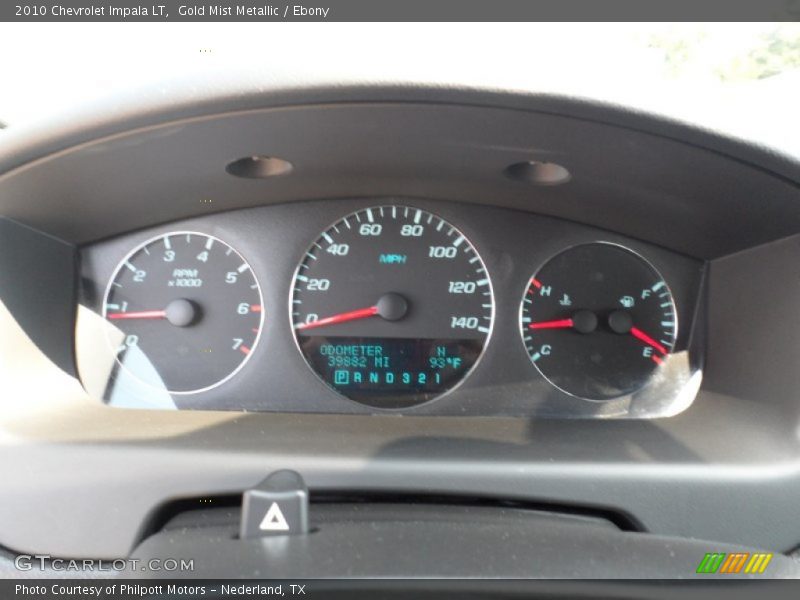 Gold Mist Metallic / Ebony 2010 Chevrolet Impala LT