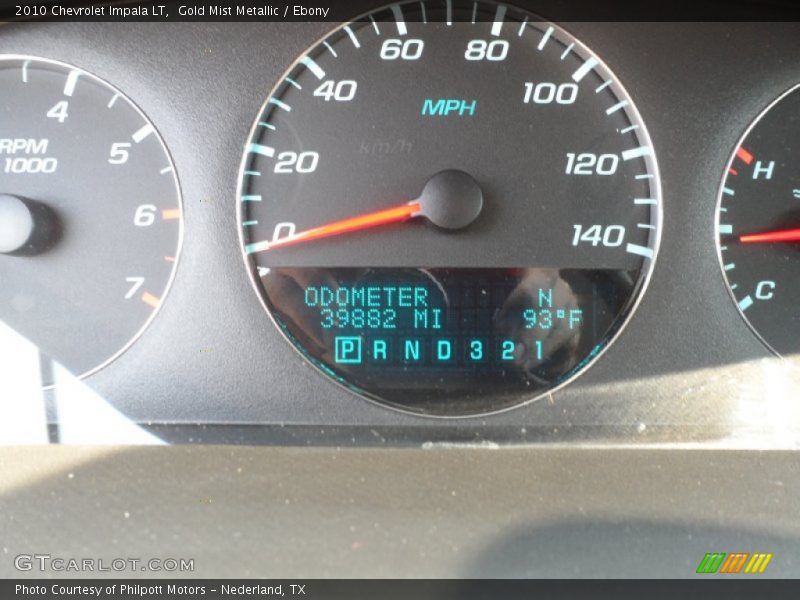 Gold Mist Metallic / Ebony 2010 Chevrolet Impala LT