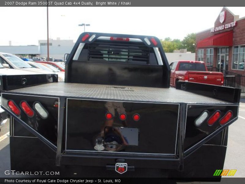 Bright White / Khaki 2007 Dodge Ram 3500 ST Quad Cab 4x4 Dually