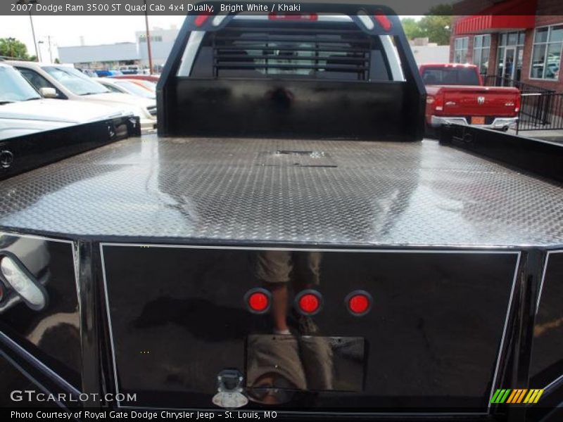 Bright White / Khaki 2007 Dodge Ram 3500 ST Quad Cab 4x4 Dually