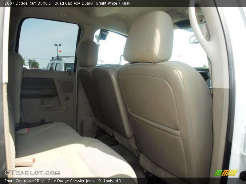 Bright White / Khaki 2007 Dodge Ram 3500 ST Quad Cab 4x4 Dually