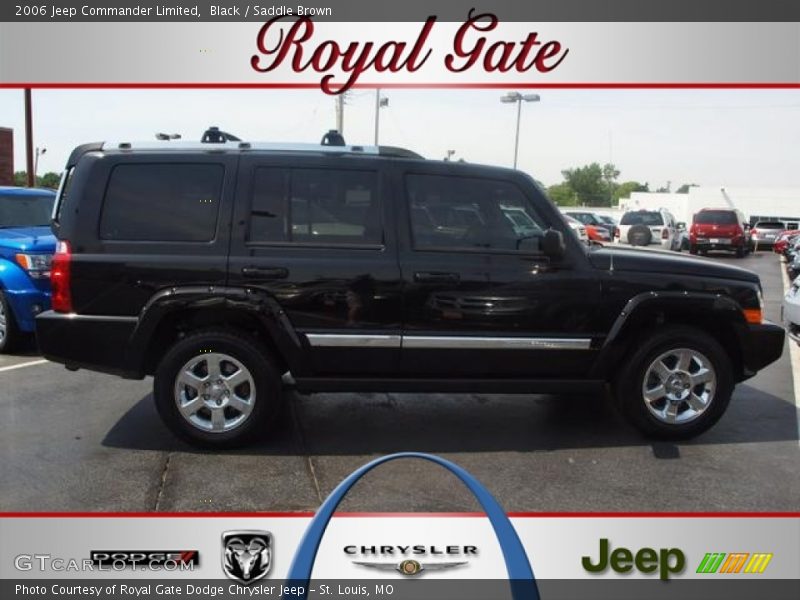 Black / Saddle Brown 2006 Jeep Commander Limited