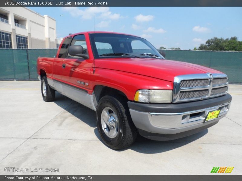 Flame Red / Agate 2001 Dodge Ram 1500 SLT Club Cab
