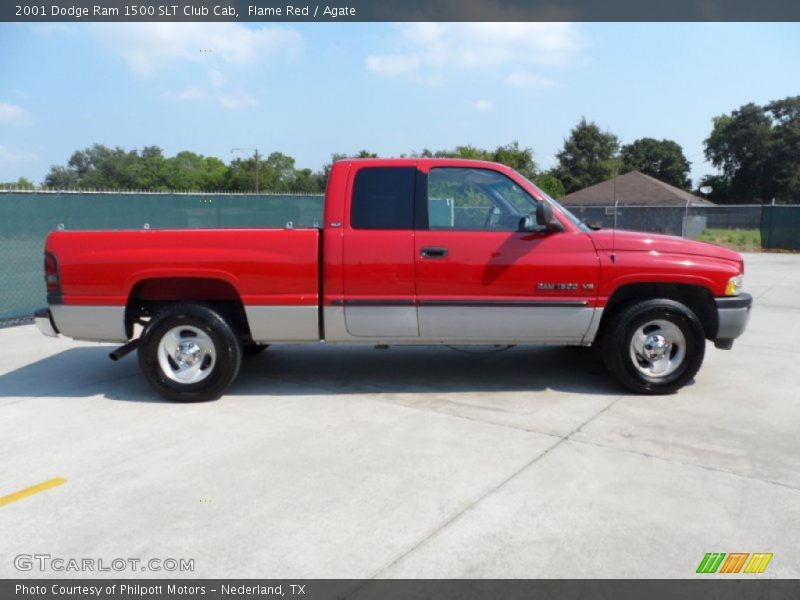 Flame Red / Agate 2001 Dodge Ram 1500 SLT Club Cab