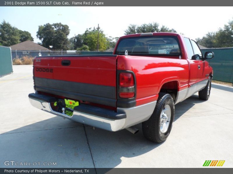 Flame Red / Agate 2001 Dodge Ram 1500 SLT Club Cab