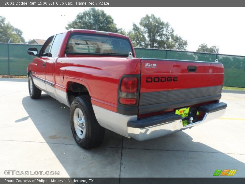 Flame Red / Agate 2001 Dodge Ram 1500 SLT Club Cab