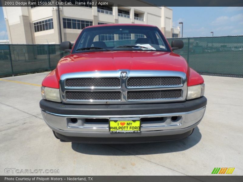 Flame Red / Agate 2001 Dodge Ram 1500 SLT Club Cab