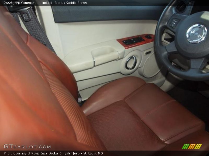 Black / Saddle Brown 2006 Jeep Commander Limited
