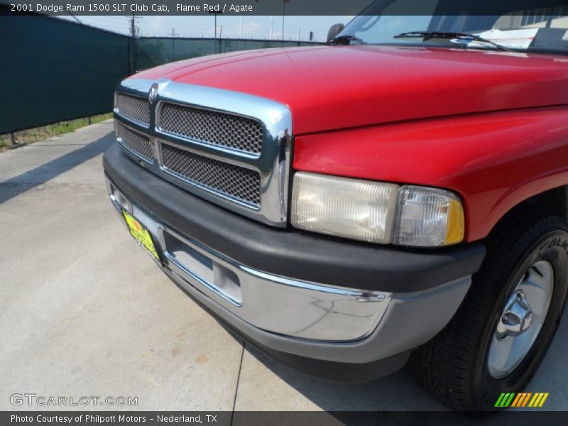 Flame Red / Agate 2001 Dodge Ram 1500 SLT Club Cab