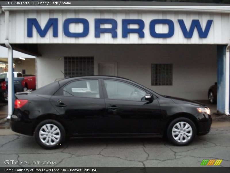 Ebony Black / Stone 2010 Kia Forte EX