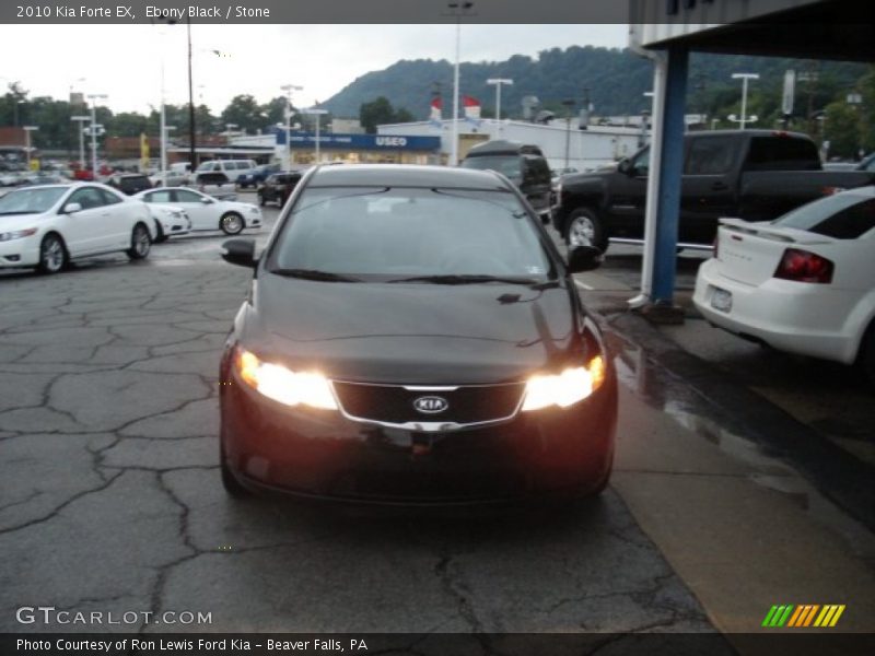 Ebony Black / Stone 2010 Kia Forte EX