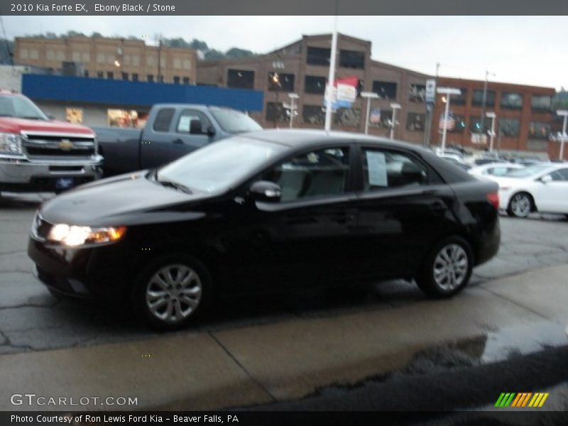 Ebony Black / Stone 2010 Kia Forte EX