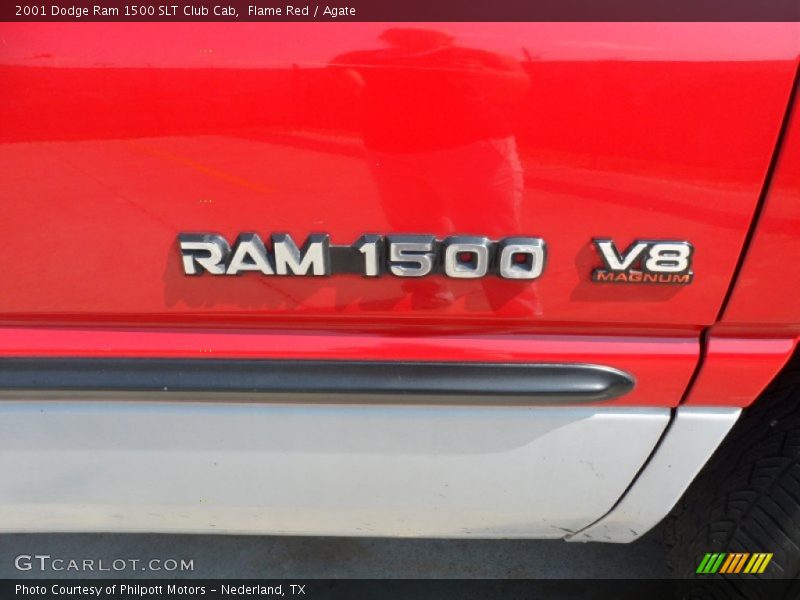 Flame Red / Agate 2001 Dodge Ram 1500 SLT Club Cab