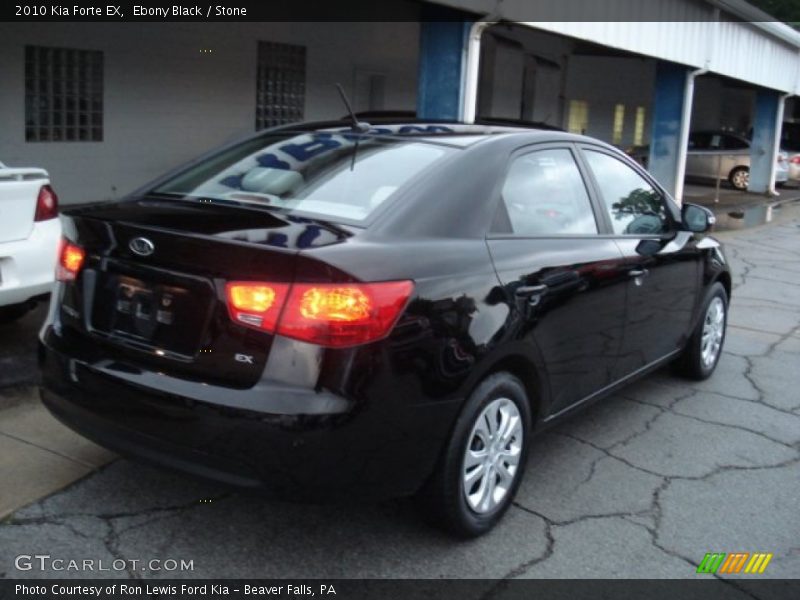 Ebony Black / Stone 2010 Kia Forte EX