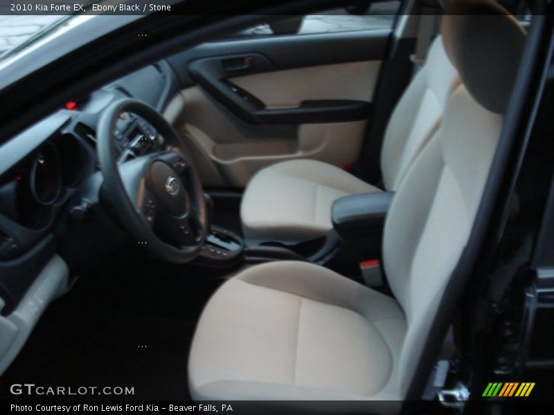 Ebony Black / Stone 2010 Kia Forte EX