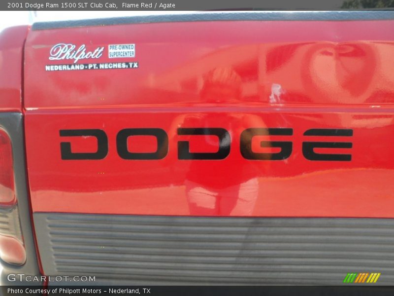 Flame Red / Agate 2001 Dodge Ram 1500 SLT Club Cab