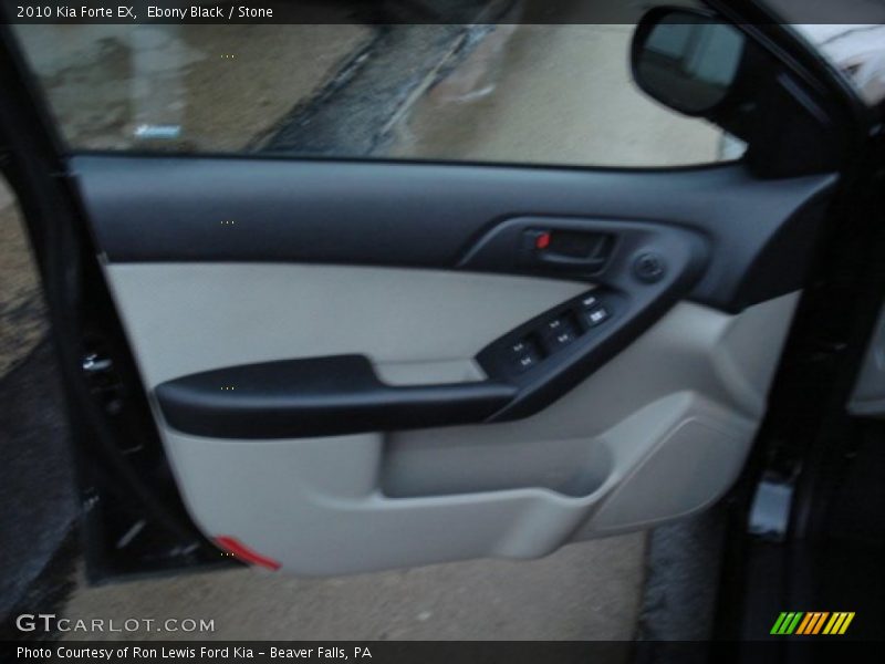 Ebony Black / Stone 2010 Kia Forte EX