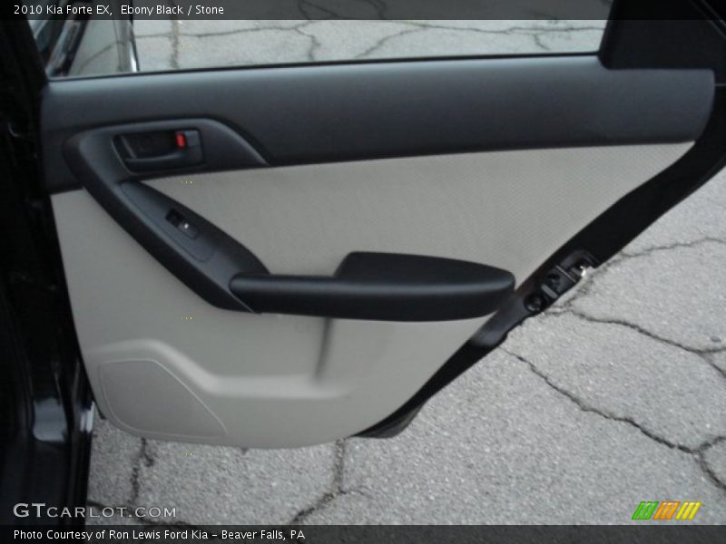 Ebony Black / Stone 2010 Kia Forte EX