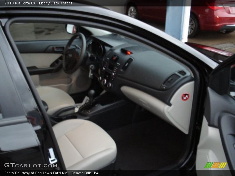 Ebony Black / Stone 2010 Kia Forte EX